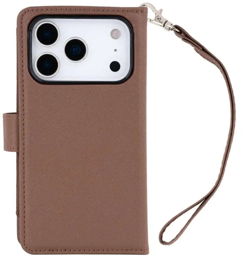 Dėklas Mercury Essential Diary do iPhone 17 Pro / 18 Pro ruda