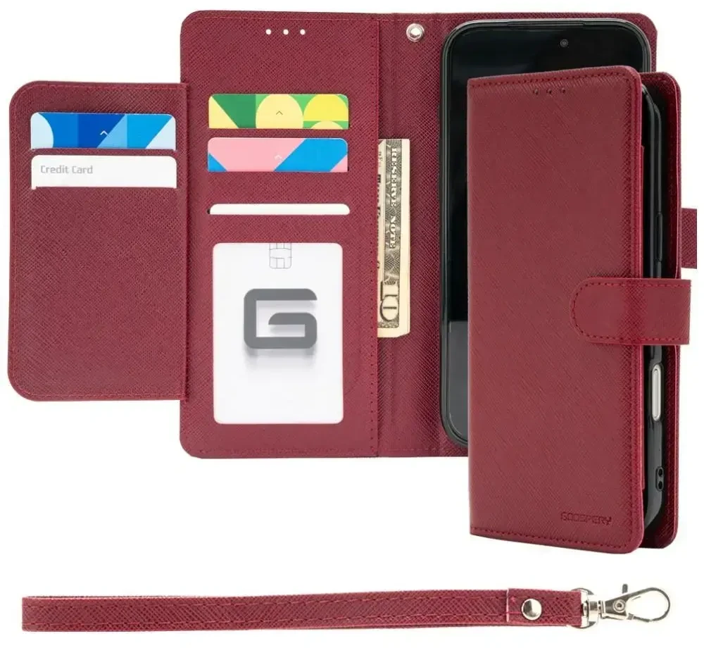 Dėklas Mercury Essential Diary do iPhone 17 Pro Max / 18 Pro Max bordinė