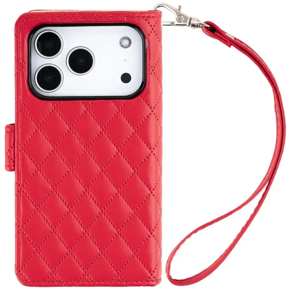 Dėklas Mercury Luxe Diary do iPhone 17 Pro / 18 Pro raudona