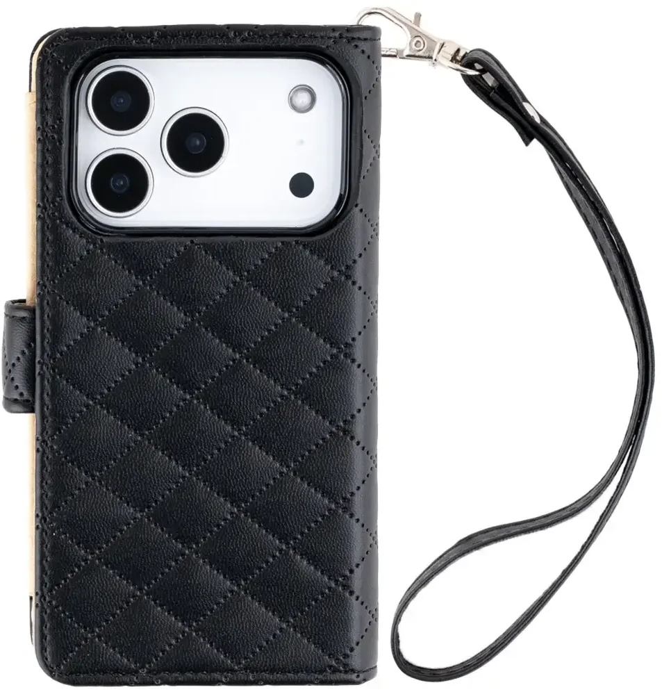 Dėklas Mercury Luxe Diary do iPhone 17 Pro / 18 Pro juoda