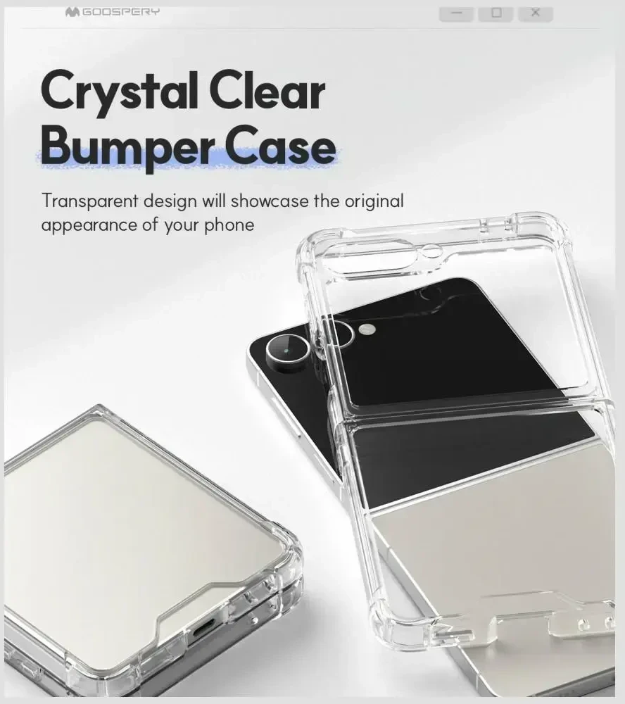 Dėklas Mercury Super Protect do Samsung Galaxy Z Flip8 permatomas