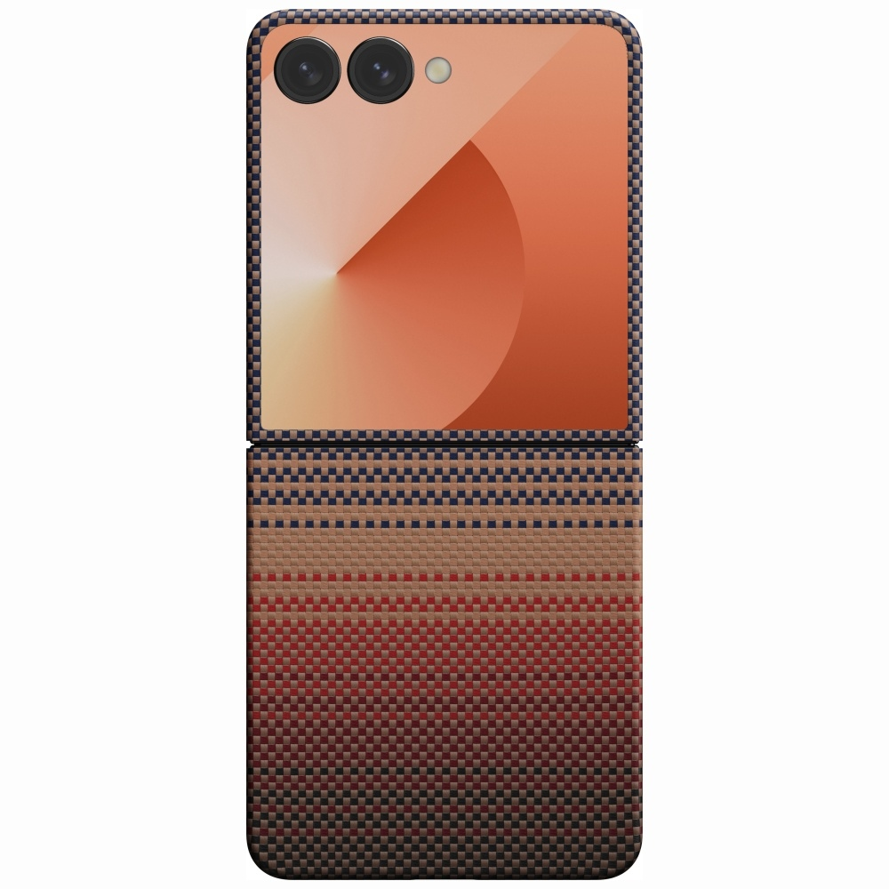 Dėklas PITAKA Ultra-Slim MagSafe skirtas Samsung Galaxy Z Flip7 sunset