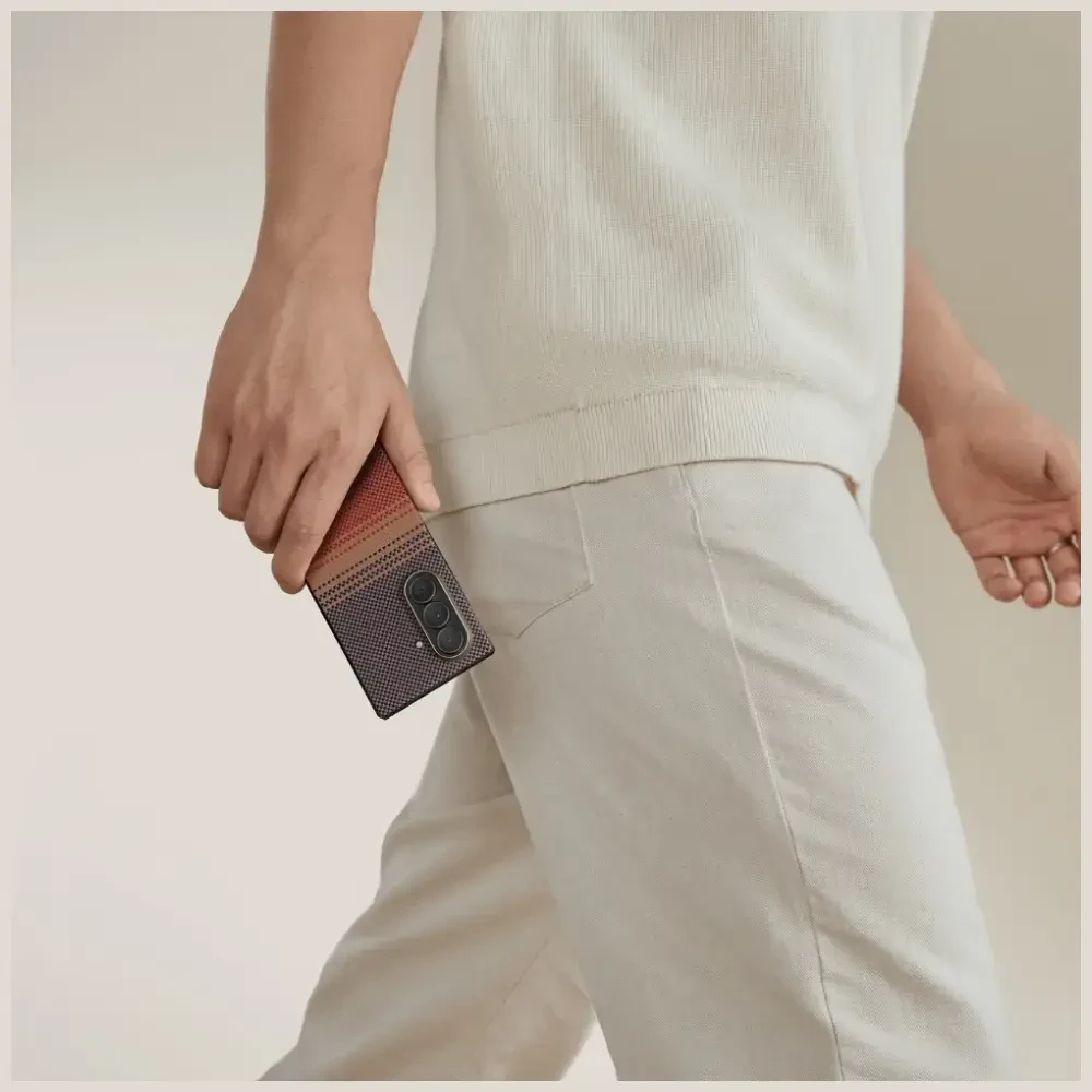 Dėklas PITAKA Ultra-Slim MagSafe skirtas Samsung Galaxy Z Fold7 sunset