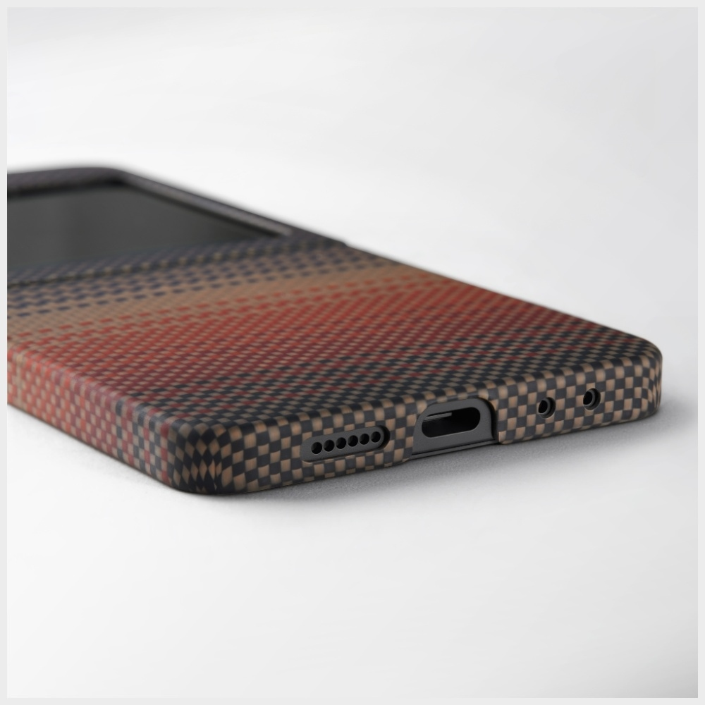 Dėklas PITAKA Ultra-Slim MagSafe skirtas Samsung Galaxy Z Flip7 sunset