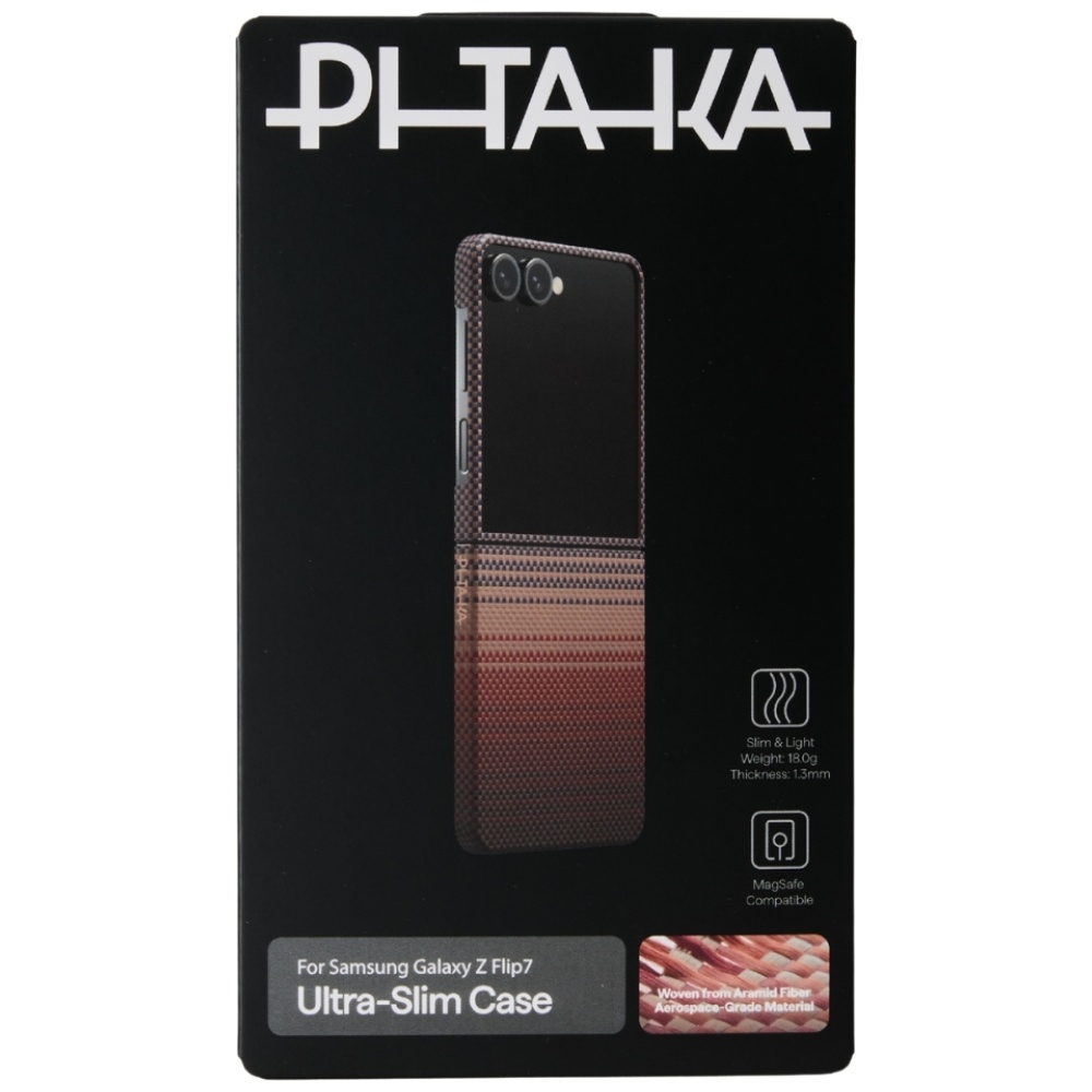 Dėklas PITAKA Ultra-Slim MagSafe skirtas Samsung Galaxy Z Flip7 sunset