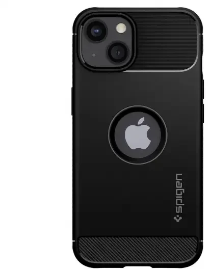 Dėklas SPIGEN Rugged Armor ACS03518 Iphone 13 – matinis juodas
