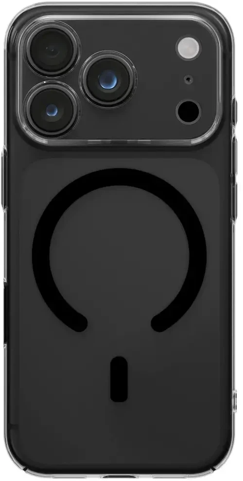 Dėklas UNIQ Airsuit, skirtas iPhone 18 Pro / 17 Pro, su MagClick įkrovimu, juodas