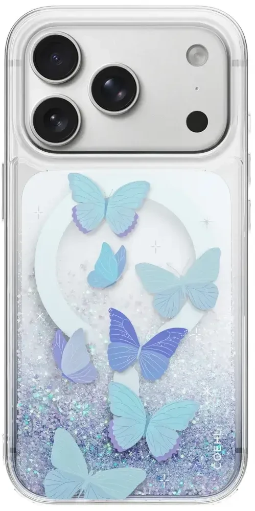 Dėklas UNIQ Coehl Aria, skirtas iPhone 18 Pro / 17 Pro, su magnetiniu įkrovimu, mėlynas