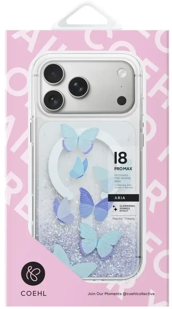 Dėklas UNIQ Coehl Aria, skirtas iPhone 18 Pro Max / 17 Pro Max, magnetinis įkrovimas, mėlynas