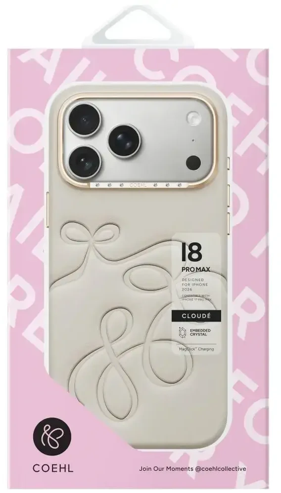 Dėklas UNIQ Coehl Cloude do iPhone 18 Pro Max / 17 Pro Max Magnetic Charging smėlio spalva