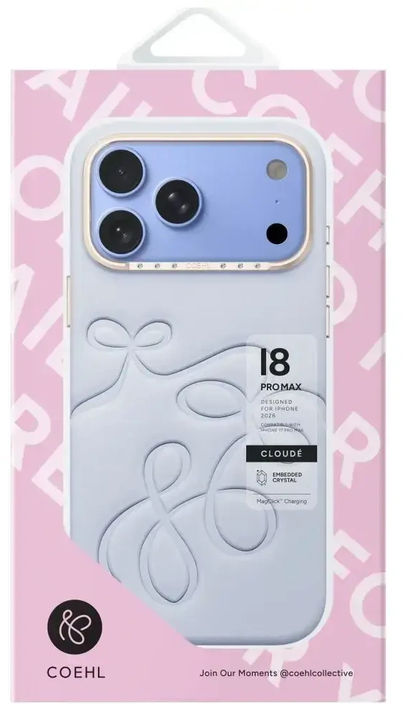 Dėklas UNIQ Coehl Cloude do iPhone 18 Pro Max / 17 Pro Max Magnetic Charging mėlyna
