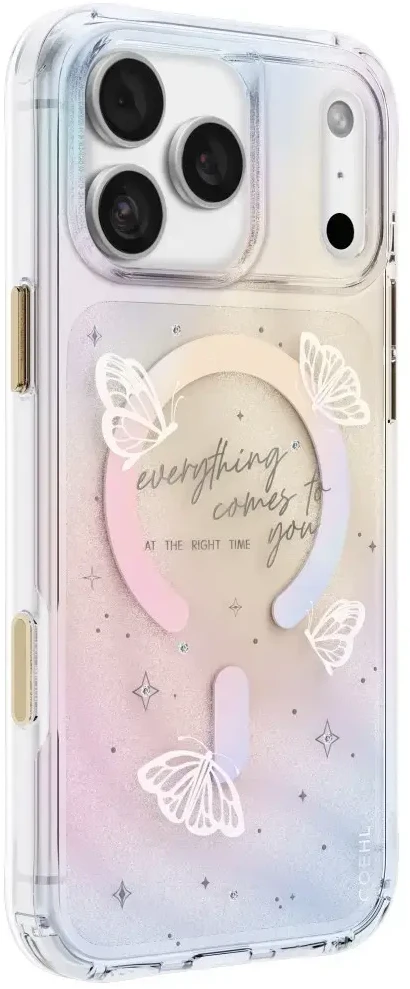Dėklas UNIQ Coehl Ellie do iPhone 18 Pro Max / 17 Pro Max Magnetic Charging prism bloom