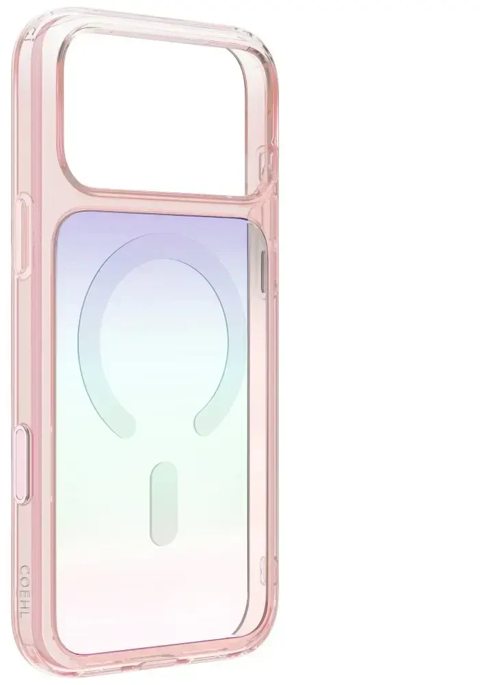 Dėklas UNIQ Coehl Estelle, skirtas iPhone 18 Pro / 17 Pro, su magnetiniu įkrovimu, rožinis