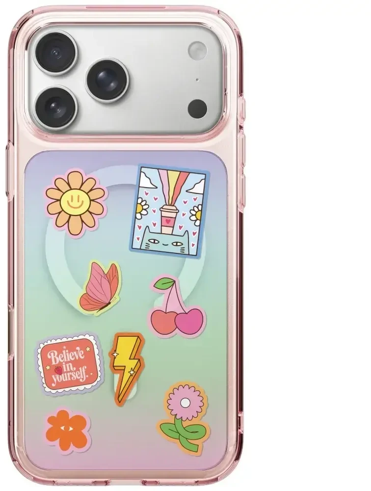 Dėklas UNIQ Coehl Estelle, skirtas iPhone 18 Pro / 17 Pro, su magnetiniu įkrovimu, rožinis