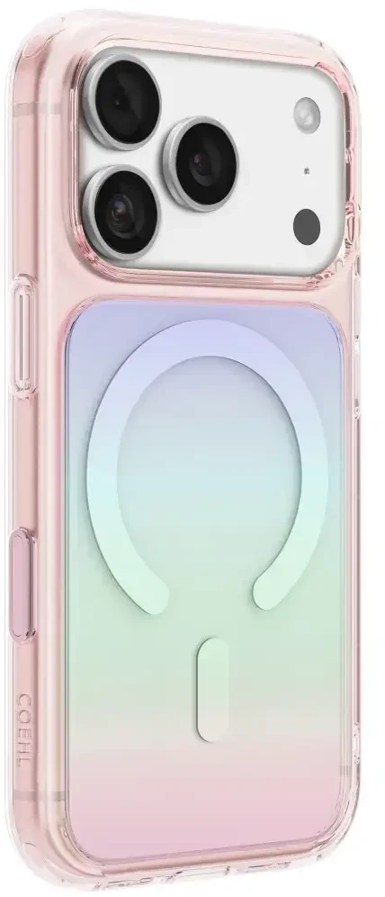 Dėklas UNIQ Coehl Estelle, skirtas iPhone 18 Pro Max / 17 Pro Max, su magnetiniu įkrovimu, rožinis