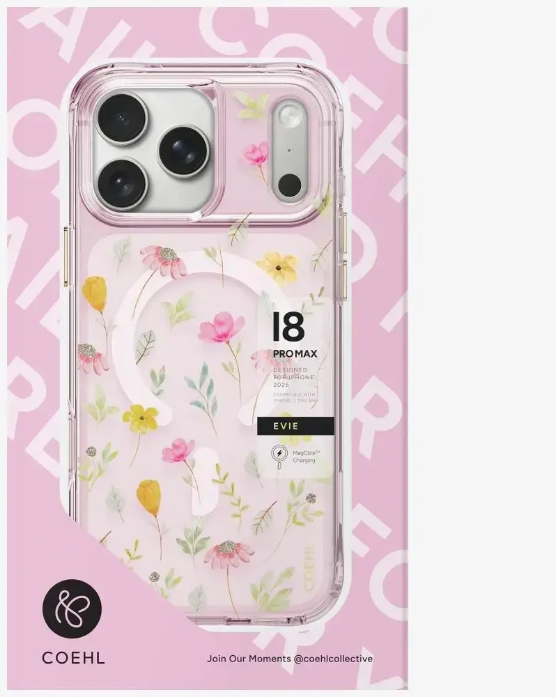 Dėklas UNIQ Coehl Evie do iPhone 18 Pro Max / 17 Pro Max Magnetic Charging rožinė