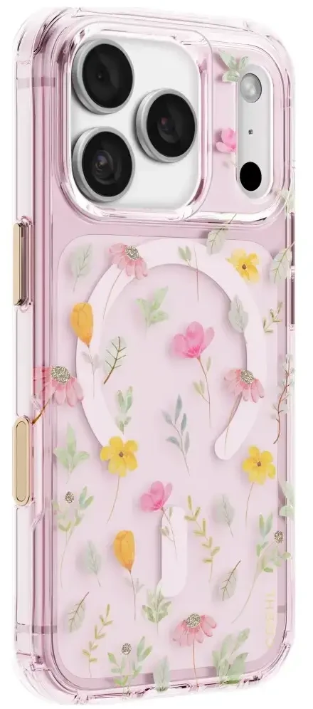 Dėklas UNIQ Coehl Evie, skirtas iPhone 18 Pro / 17 Pro, su magnetiniu įkrovimu, rožinis