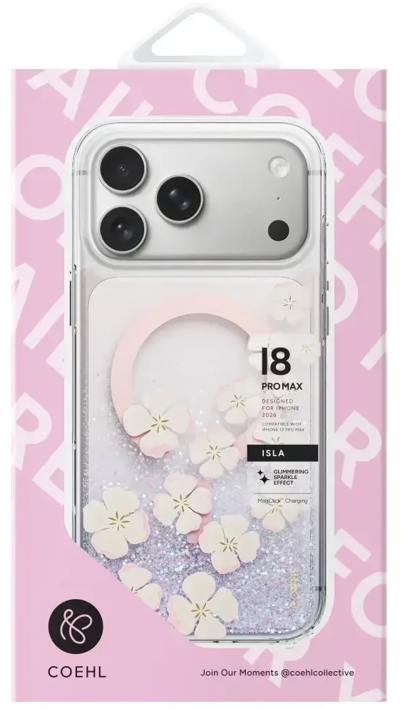 Dėklas UNIQ Coehl Isla, skirtas iPhone 18 Pro Max / 17 Pro Max, su magnetiniu įkrovimu, rožinis