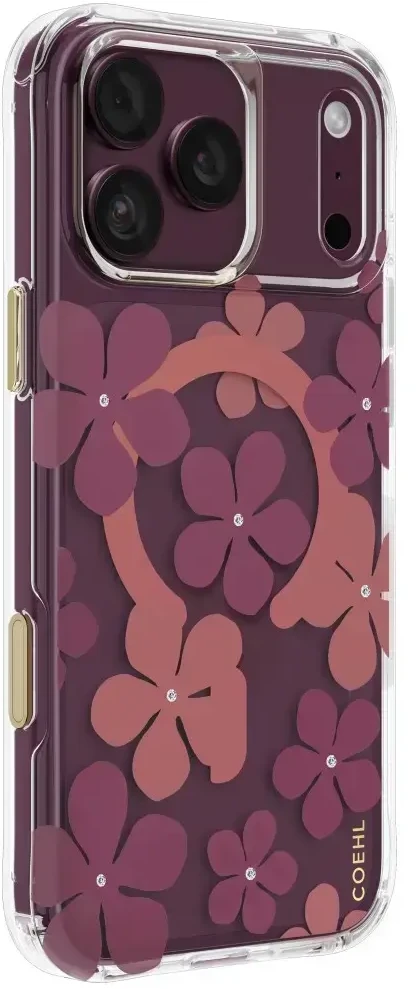 Dėklas UNIQ Coehl Mila, skirtas iPhone 18 Pro Max / 17 Pro Max, magnetinis įkrovimas, bordo spalvos