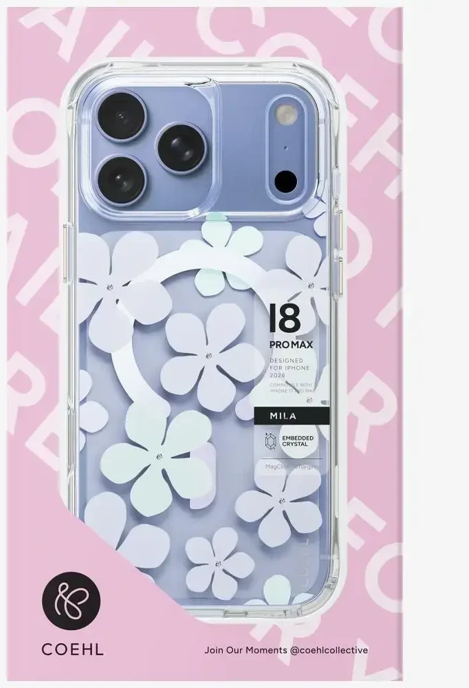 Dėklas UNIQ Coehl Mila do iPhone 18 Pro Max / 17 Pro Max Magnetic Charging mėlyna