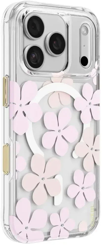 Dėklas UNIQ Coehl Mila, skirtas iPhone 18 Pro / 17 Pro, su magnetiniu įkrovimu, rožinis