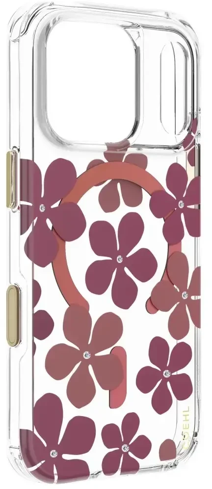 Dėklas UNIQ Coehl Mila, skirtas iPhone 18 Pro / 17 Pro, su magnetiniu įkrovimu, bordo spalvos