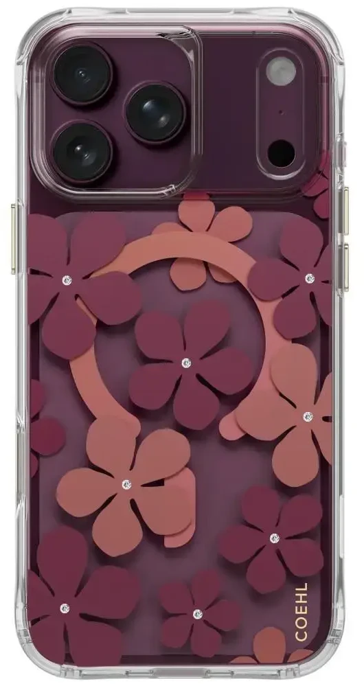 Dėklas UNIQ Coehl Mila, skirtas iPhone 18 Pro Max / 17 Pro Max, magnetinis įkrovimas, bordo spalvos