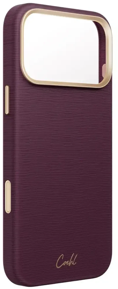 Dėklas UNIQ Coehl Mirelle, skirtas iPhone 18 Pro Max / 17 Pro Max, su magnetiniu įkrovimu, bordo spalvos