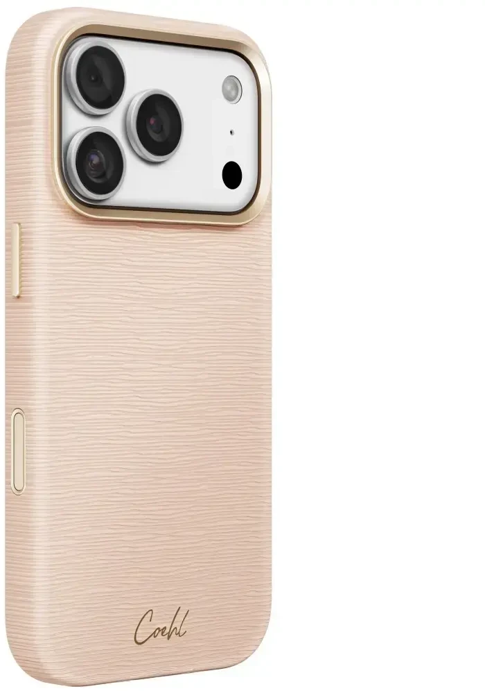 Dėklas UNIQ Coehl Mirelle, skirtas iPhone 18 Pro / 17 Pro, su magnetiniu įkrovimu, rožinis