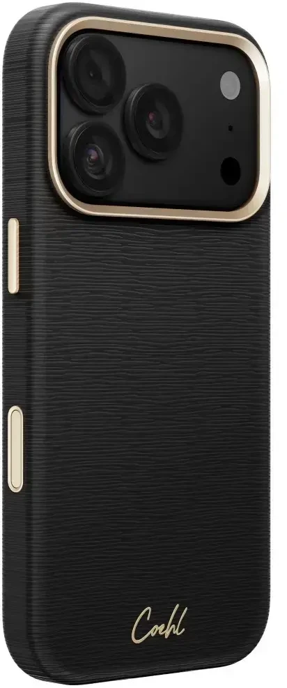 Dėklas UNIQ Coehl Mirelle, skirtas iPhone 18 Pro / 17 Pro, su magnetiniu įkrovimu, juodas