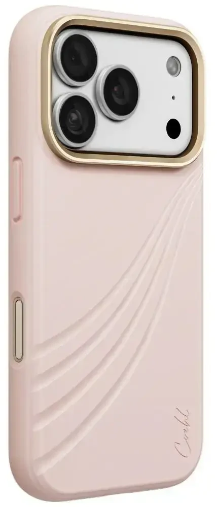 Dėklas UNIQ Coehl Serina, skirtas iPhone 18 Pro / 17 Pro, su magnetiniu įkrovimu, rožinis