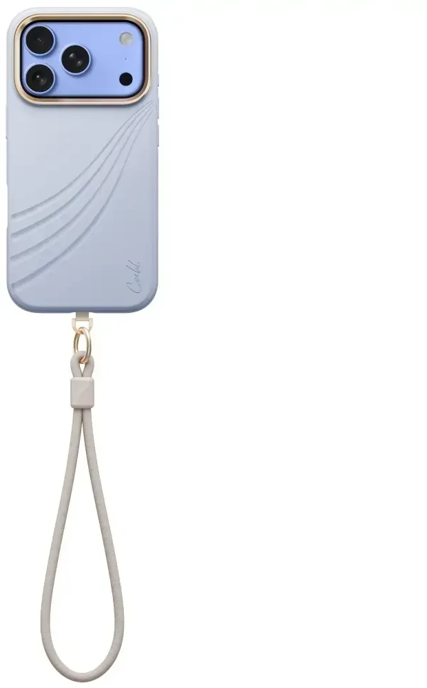 Dėklas UNIQ Coehl Serina, skirtas iPhone 18 Pro / 17 Pro, su magnetiniu įkrovimu, mėlynas