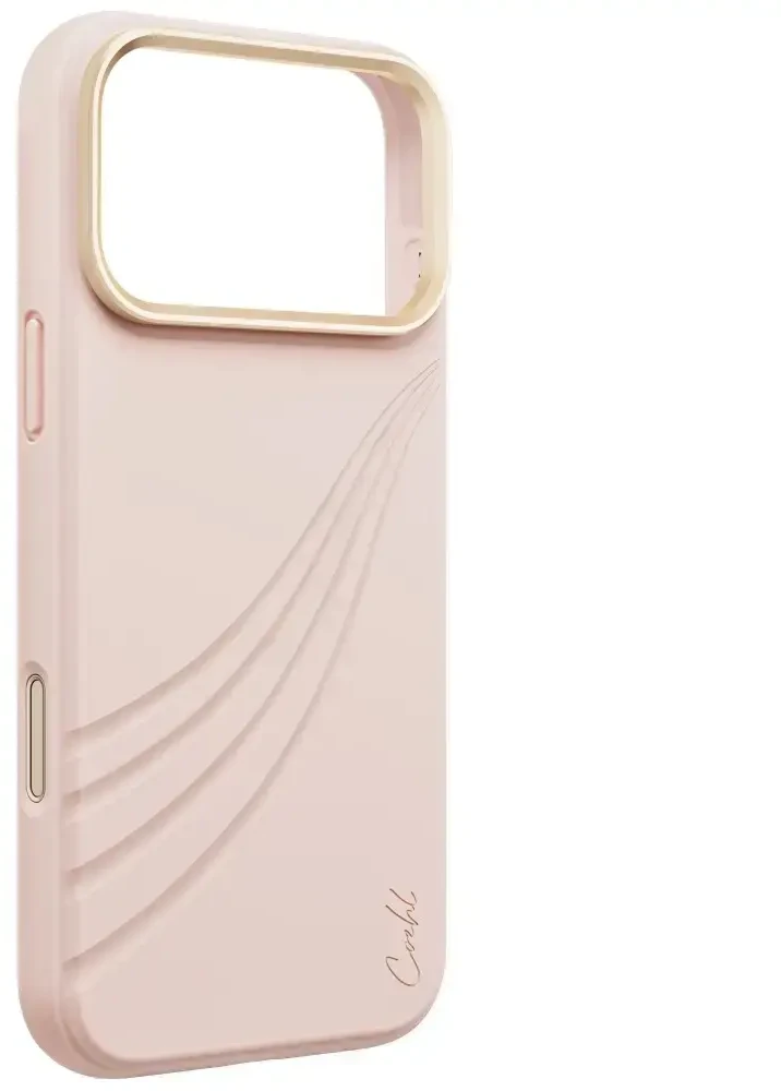 Dėklas UNIQ Coehl Serina, skirtas iPhone 18 Pro Max / 17 Pro Max, su magnetiniu įkrovimu, rožinis