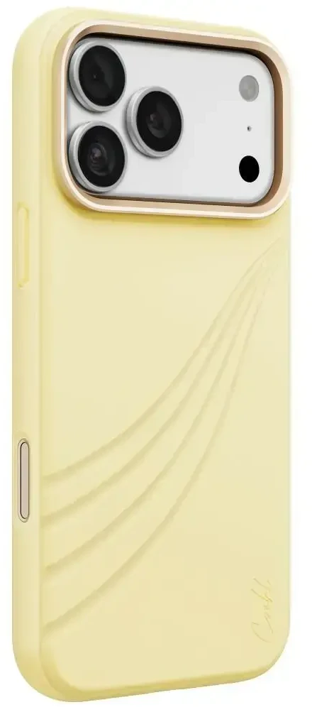Dėklas UNIQ Coehl Serina do iPhone 18 Pro Max / 17 Pro Max Magnetic Charging geltona