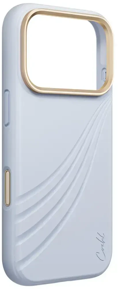 Dėklas UNIQ Coehl Serina, skirtas iPhone 18 Pro / 17 Pro, su magnetiniu įkrovimu, mėlynas