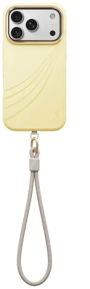 Dėklas UNIQ Coehl Serina, skirtas iPhone 18 Pro / 17 Pro, su magnetiniu įkrovimu, geltonas