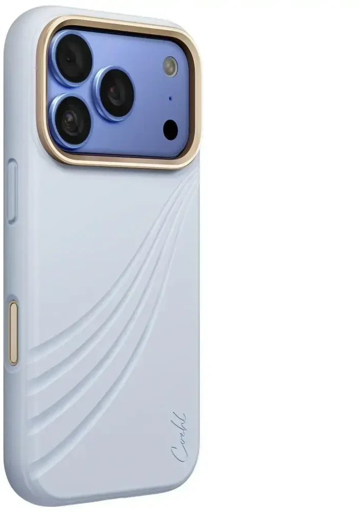 Dėklas UNIQ Coehl Serina, skirtas iPhone 18 Pro / 17 Pro, su magnetiniu įkrovimu, mėlynas