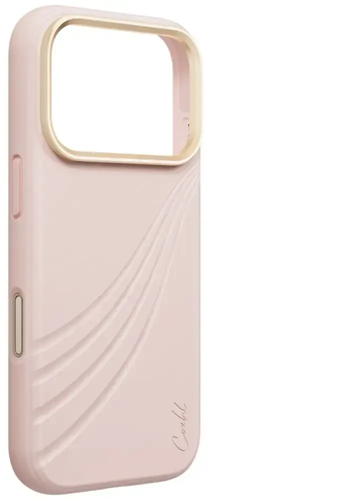 Dėklas UNIQ Coehl Serina, skirtas iPhone 18 Pro / 17 Pro, su magnetiniu įkrovimu, rožinis