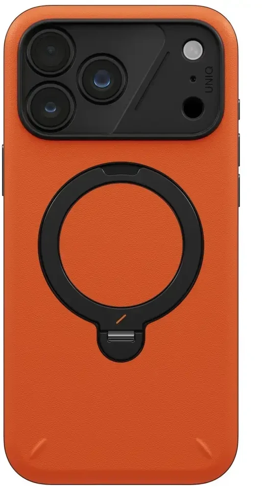 Dėklas UNIQ Elix do iPhone 18 Pro Max / 17 Pro Max 360 Rotating Kickstand oranžinė