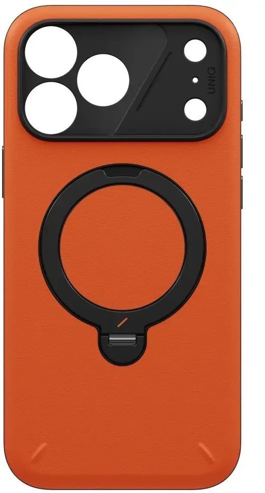 Dėklas UNIQ Elix do iPhone 18 Pro Max / 17 Pro Max 360 Rotating Kickstand oranžinė