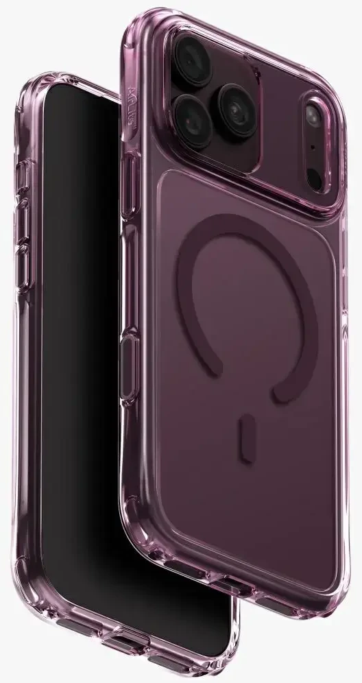 „UNIQ LifePro Xtreme“ dėklas „iPhone 18 Pro Max“ / „17 Pro Max“ su „Magclick“ įkrovimu, bordo spalvos