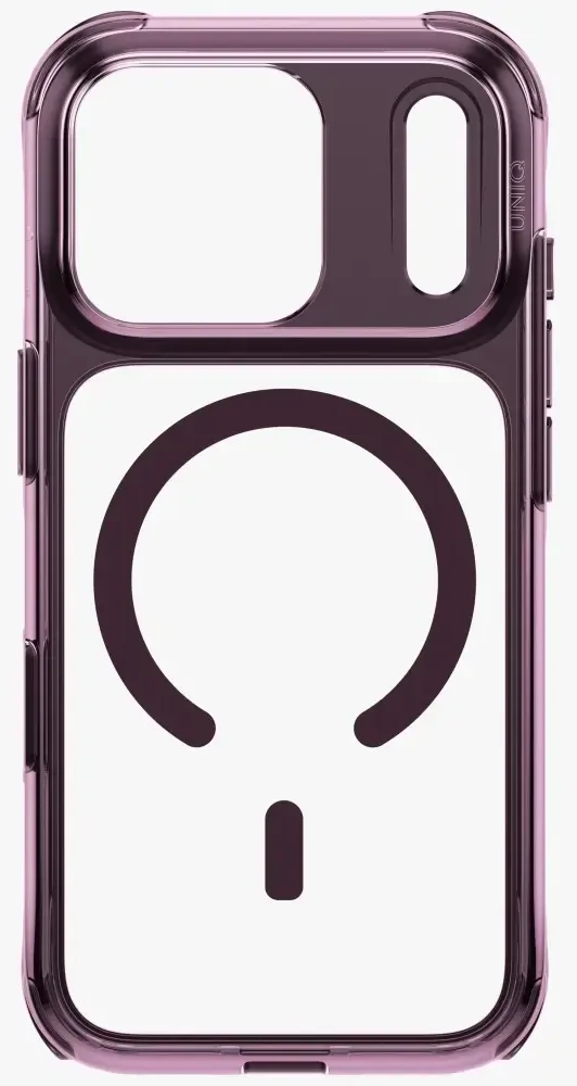 Dėklas UNIQ LifePro Xtreme, skirtas iPhone 18 Pro / 17 Pro, su Magclick įkrovimu, bordo spalvos