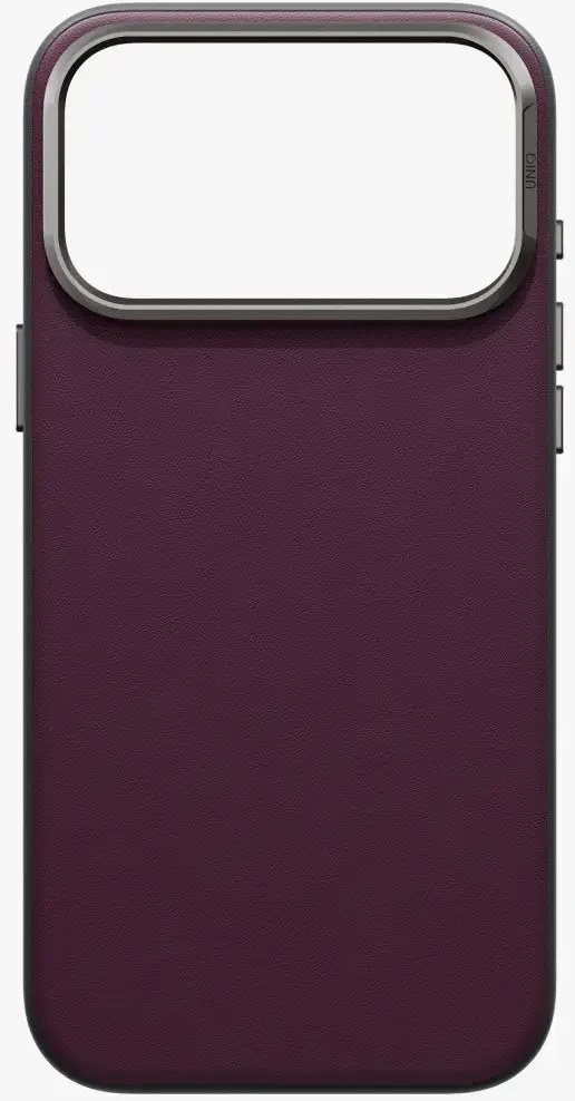 Dėklas UNIQ Lyden DS, skirtas iPhone 18 Pro Max / 17 Pro Max, Magclick įkrovimas, bordo spalvos