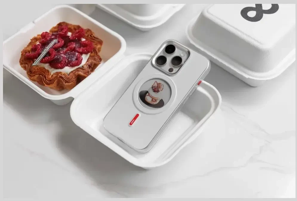 Dėklas XTREM Instant Custom E-INK skirtas iPhone 15 Pro baltas
