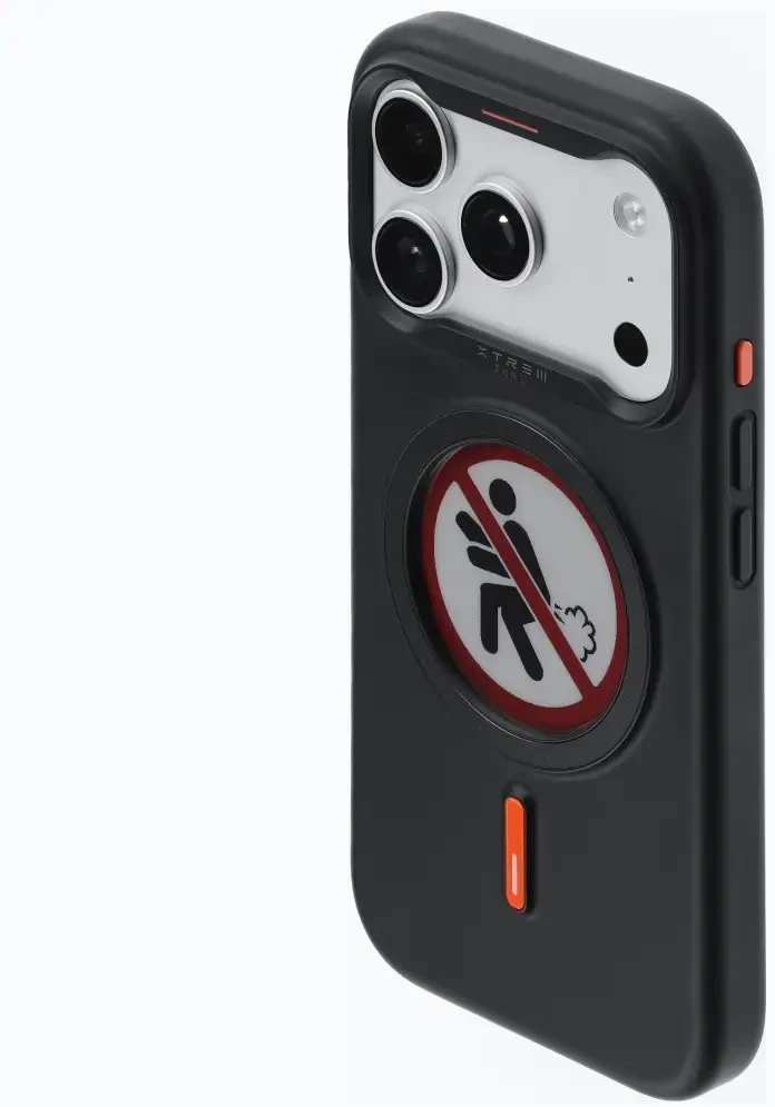 Dėklas XTREM Instant Custom E-INK skirtas iPhone 17 Pro juodas