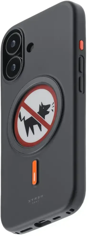 Dėklas XTREM Instant Custom E-INK, skirtas iPhone 17, juodas