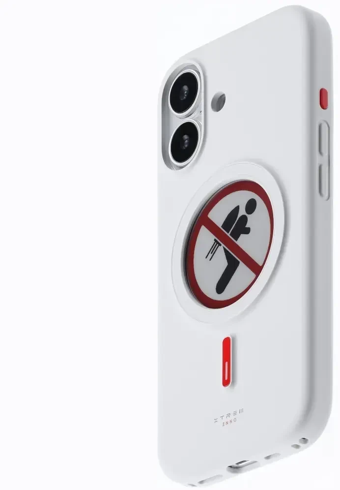 Dėklas XTREM Instant Custom E-INK, skirtas iPhone 17, baltas