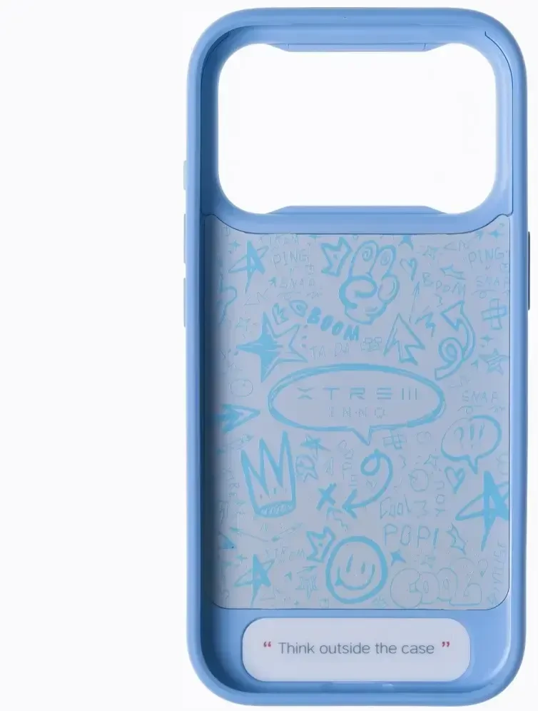 Dėklas XTREM Instant Custom E-INK, skirtas iPhone 18 Pro Max/ 17 Pro Max, mėlynas