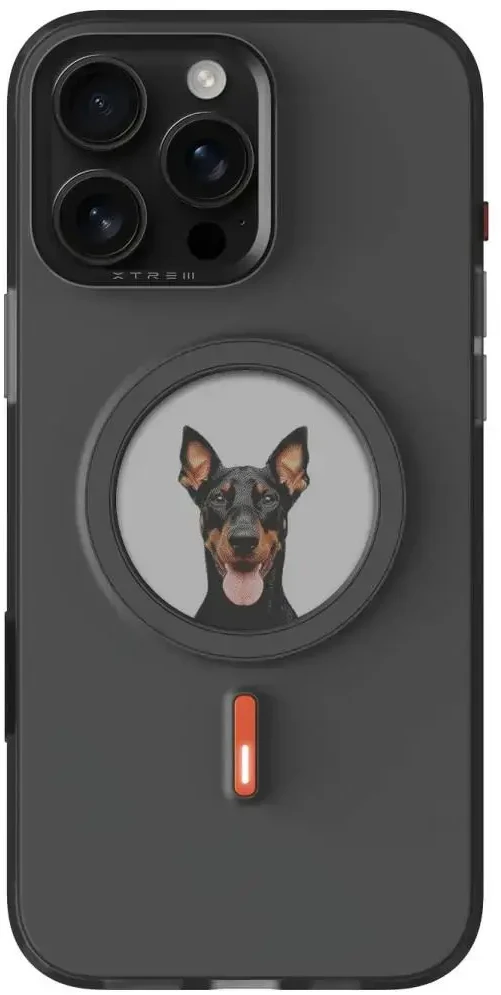 Dėklas XTREM Instant Custom E-INK, skirtas iPhone 16 Pro Max, juodas