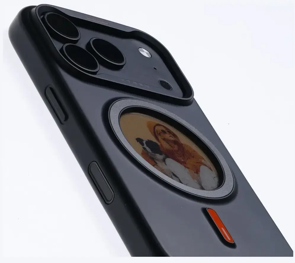 Dėklas XTREM Instant Custom E-INK, skirtas iPhone 18 Pro Max / 17 Pro Max, juodas